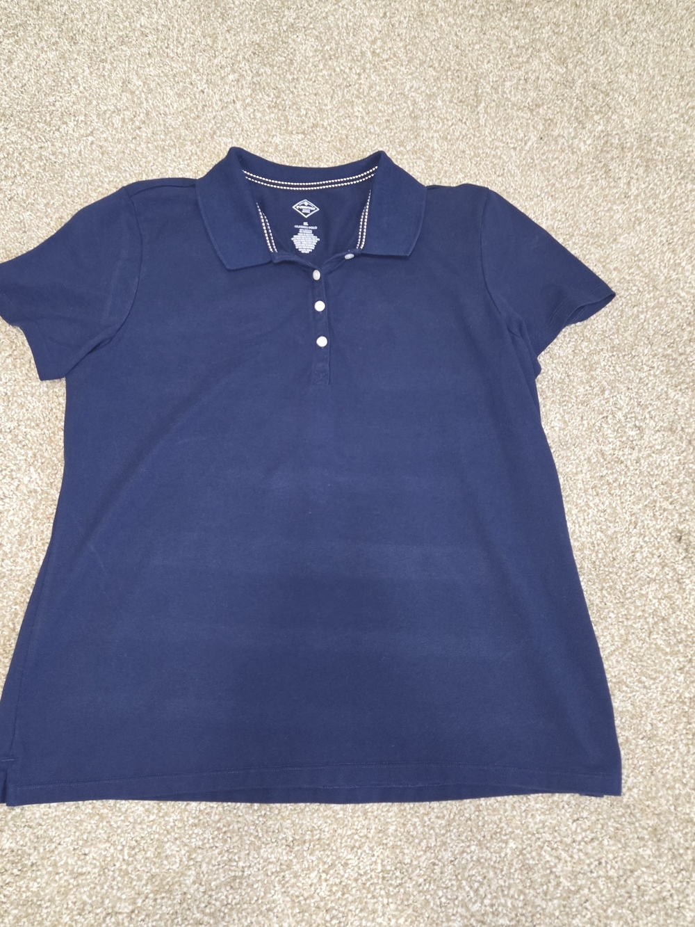 Classic Navy Polo Top - Women
